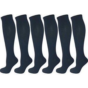 6 Pair Pack Ladies Compression Socks (Small/Medium